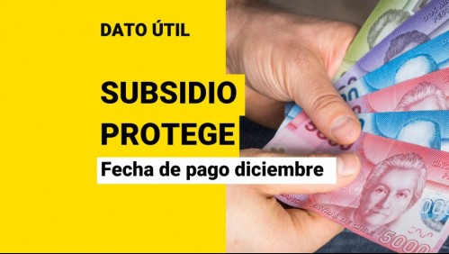 Subsidio Protege: ¿Cuál es la fecha de pago de los $200.000 en diciembre?