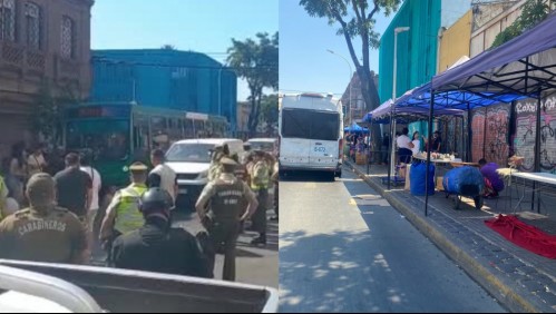 'Queremos trabajar': Nuevo operativo contra el comercio ambulante en Santiago produce manifestaciones
