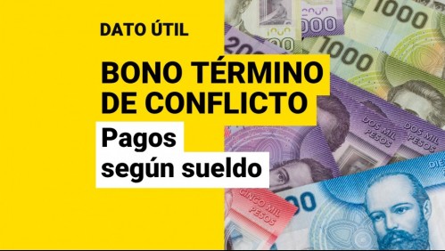 Bono por término de conflicto de sector público: Este es el monto que recibirás según tu sueldo