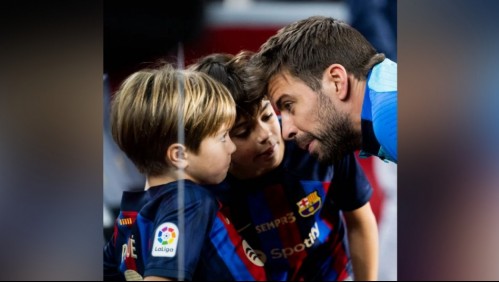 Gerard Piqué se toma un día para disfrutar un partido de fútbol junto a sus hijos y sin su novia