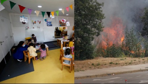 Melipilla suspende clases por incendios: Estos son los colegios y jardines infantiles que no funcionarán este lunes