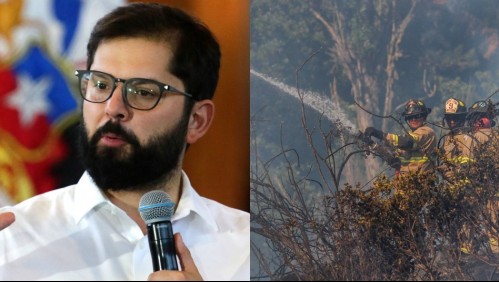 Presidente Boric por incendios forestales: 'La preocupación está en la seguridad de las personas afectadas'