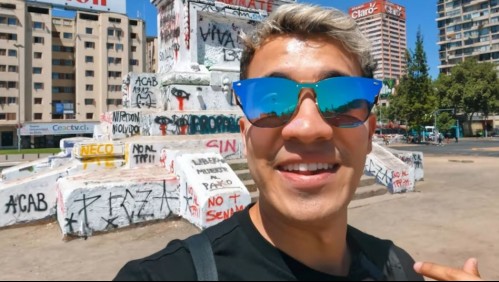 'No sabía si era arte o vandalismo': Youtuber extranjero muestra el lado 'oscuro' de Santiago
