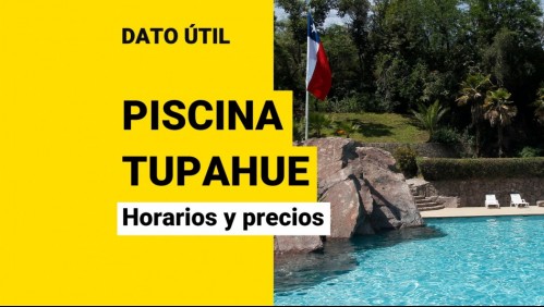 Piscina Tupahue del Parque Metropolitano: Estos son los horarios y precios