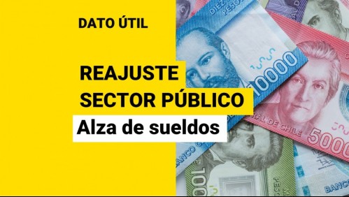 Reajuste sector público: Esto subirían los sueldos de los trabajadores