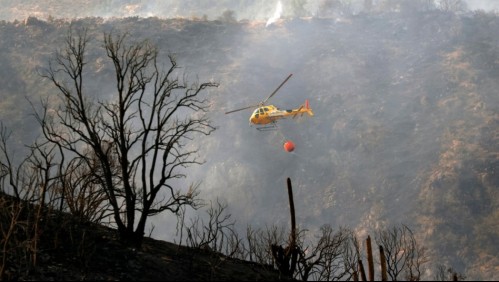 Balance Onemi de incendios forestales: 1 siniestro bajo observación, 8 en combate, 60 controlados y 26 extinguidos