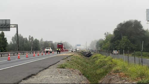 Accidente de tránsito en la Ruta 5 Sur deja una persona fallecida