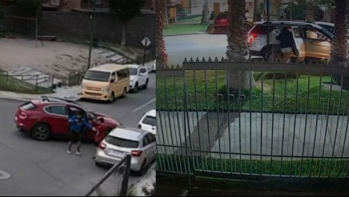'Nos tienen de caseros': Cámaras de seguridad captan violentos robos en el sector de Valle Lo Campino