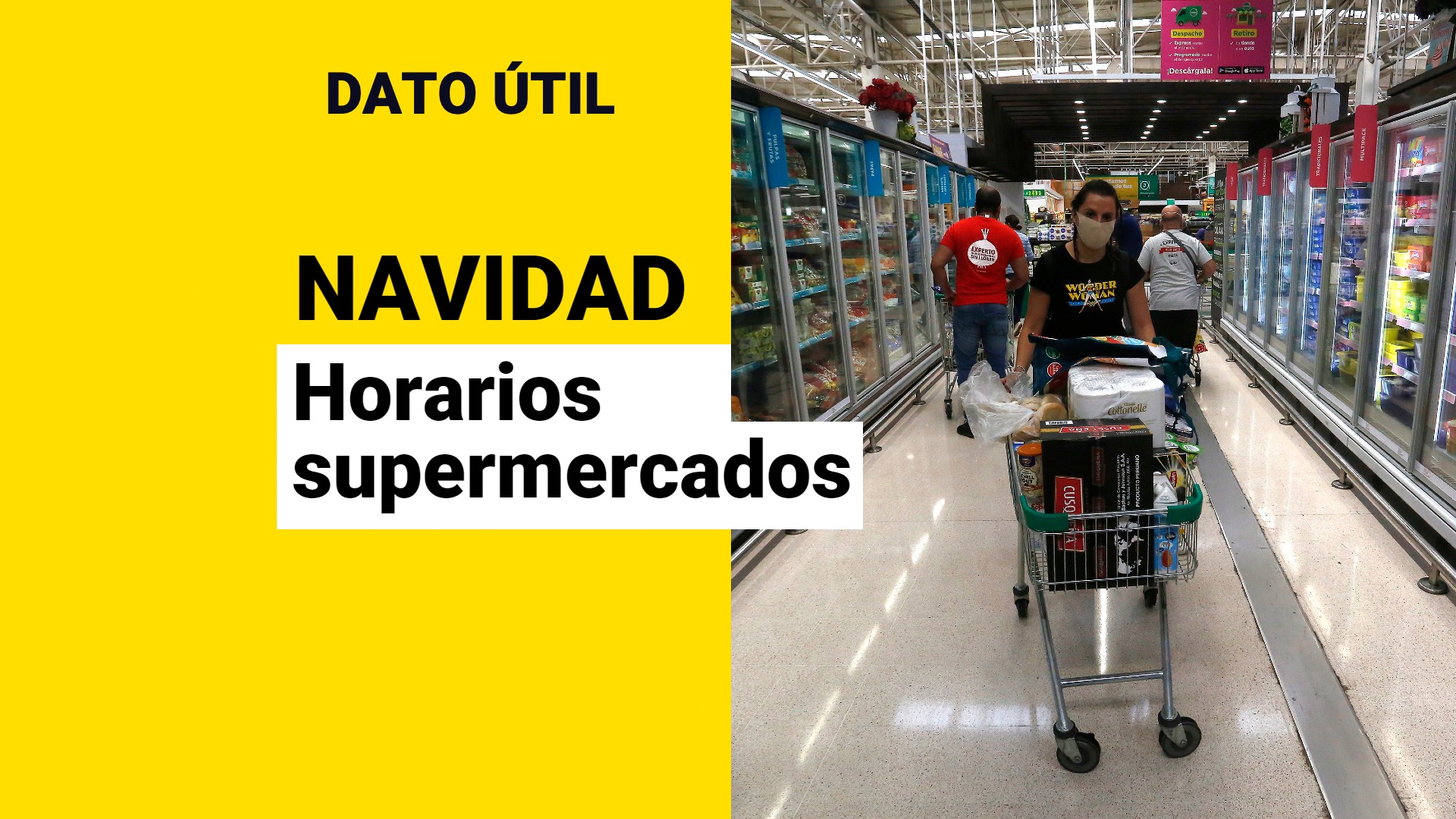 Navidad: ¿Cuáles Serán Los Horarios De Los Supermercados? - Meganoticias