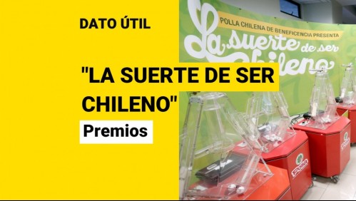 'La suerte de ser chileno': Estos son los millonarios premios que se entregan en la edición 2022