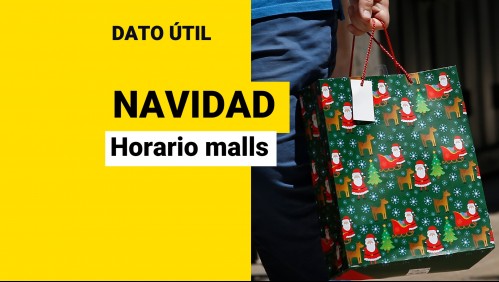 Funcionamiento del comercio en semana de Navidad: ¿Cuáles son los horarios de los malls?