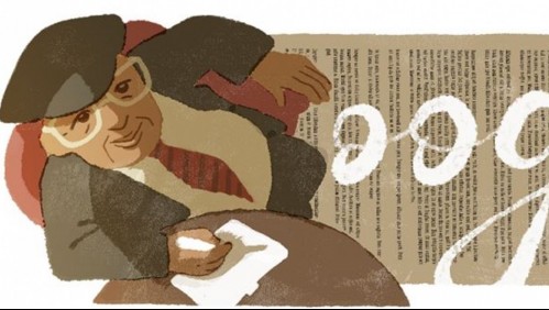 Google conmemora con un doodle el natalicio del escritor chileno Gonzalo Rojas