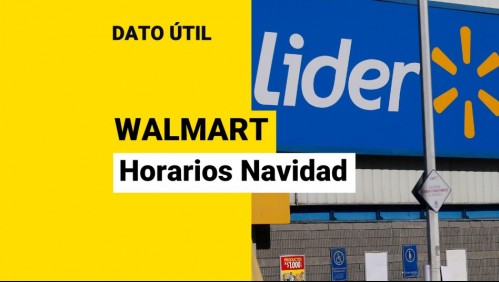 Navidad: ¿Cuáles son los horarios de supermercados Lider?