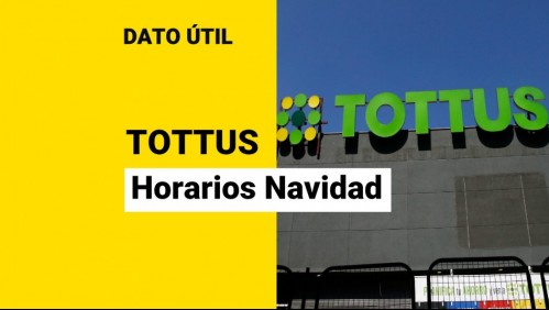 Tottus: Revisa los horarios para la semana de Navidad