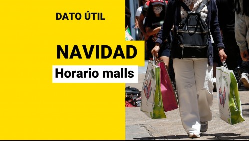 Semana de Navidad: Revisa cuáles son los horarios de los malls