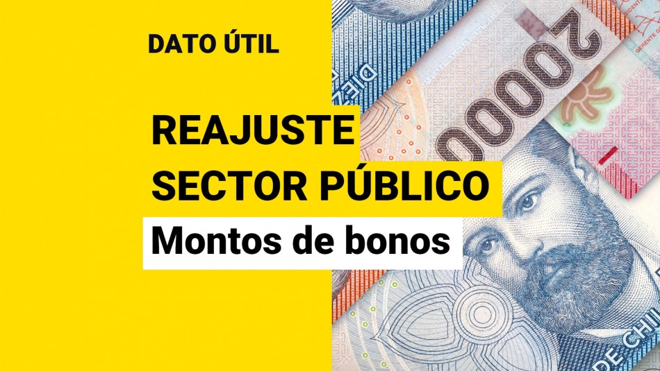 Reajuste sector público Estos serían los montos del bono de vacaciones