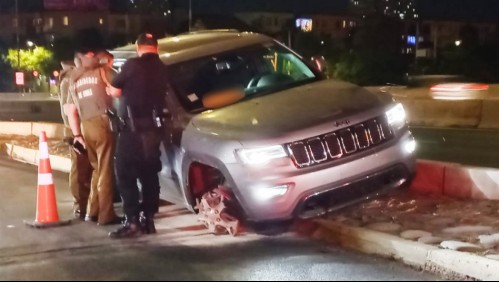 Persecución a vehículo que transitaba con neumáticos reventados: Fueron sorprendidos realizando intento de robo