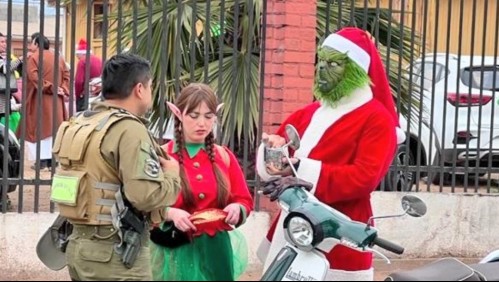 Multan a 'Grinch' que se trasladaba en scooter motorizado por Coquimbo: ¿Por qué lo sancionaron?