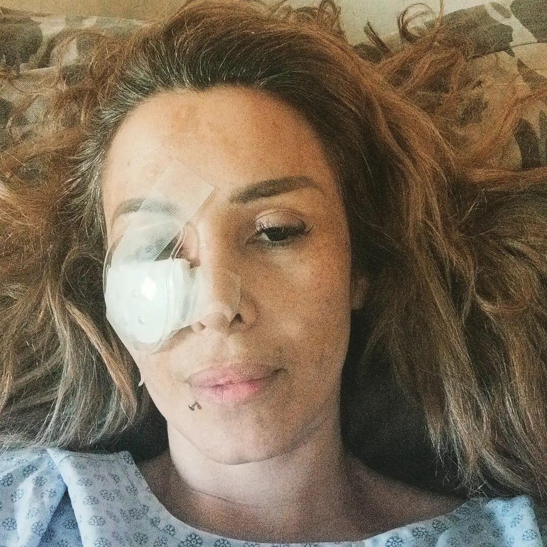 Romina Sáez tras operaciones