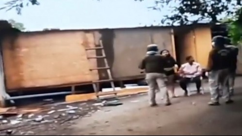 Carabineros allana campamento en Angol: 19 detenidos acusados de tráfico de drogas