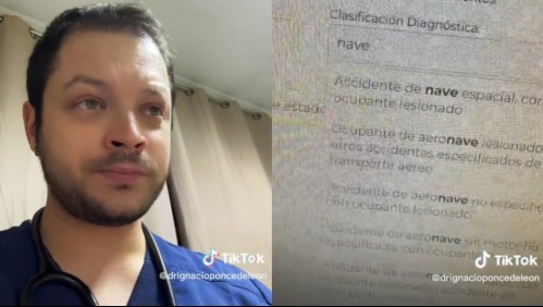Accidente en nave espacial y ataque de cocodrilo: Los extraños diagnósticos que aparecen en el sistema de salud chileno