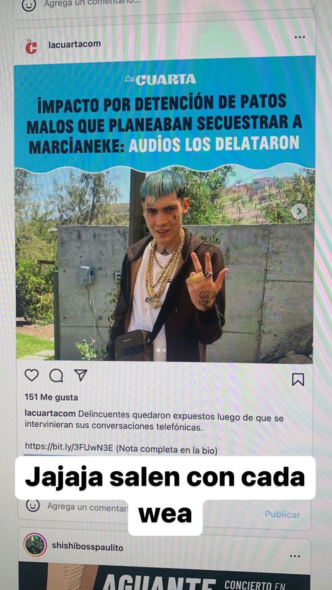 Reacción de Marcianeke