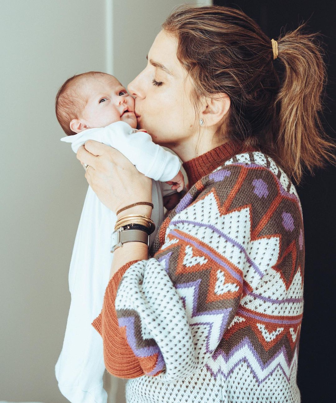 María Luisa Godoy y su hijo