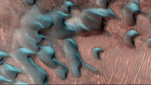 Nieve en forma de cubo y temperaturas de -123° C: Revelan imágenes del impresionante invierno en Marte