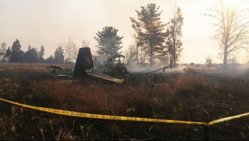 Descartan intervención de terceros en muerte de piloto que capotó en Galvarino mientras combatía incendio forestal