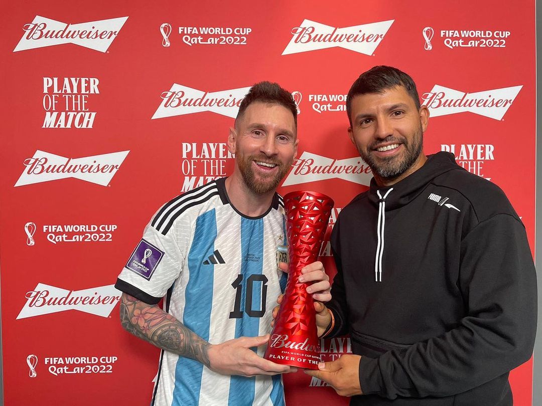 Leo Messi y Kun Agüero