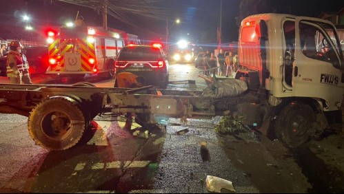 Fue detenido por Carabineros: Conductor que evadió fiscalización quedó con graves lesiones