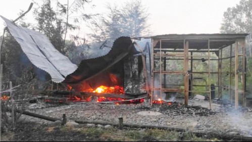 Desconocidos realizaron ataque incendiario en central hidroeléctrica de La Araucanía