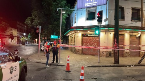 Una persona murió tras balacera en la vía pública de Santiago Centro: Recibió tres disparos