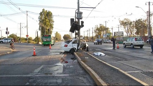 Accidente de tránsito deja un fallecido en la comuna de Maipú