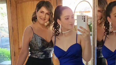 Michelle Adam y su hija