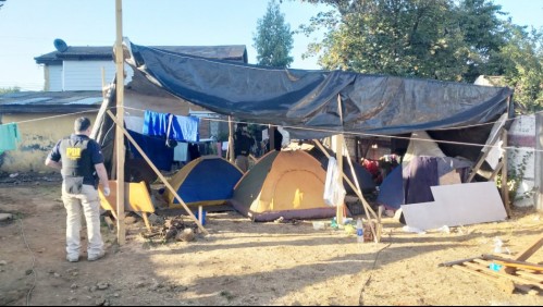 Vivían en carpas y hacinados: Fiscalizan a 57 migrantes en situación irregular trabajando de temporeros en La Araucanía