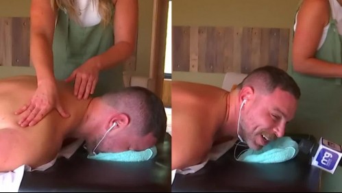 'Necesitaba una relajación': El masaje que se hizo José Antonio Neme desde Los Molles en pleno 'Mucho Gusto'