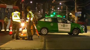 Doble hecho policial en la misma esquina: Carabineros atiende a un atropello y recupera vehículo robado en Macul