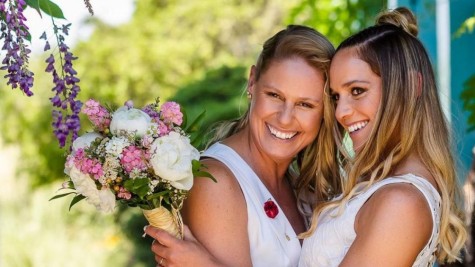 Nicole Numhauser en su matrimonio