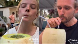 'Me encantó': La particular reacción de turistas noruegos al probar el melón con vino por primera vez