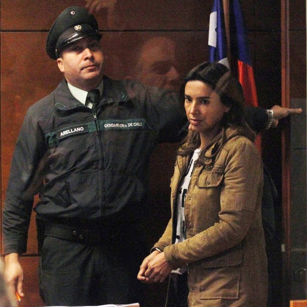 Carla Ballero en una de las formalizaciones que enfrentó por robar en un mall en 2016