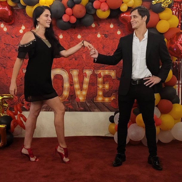 Mey Santamaría y su marido