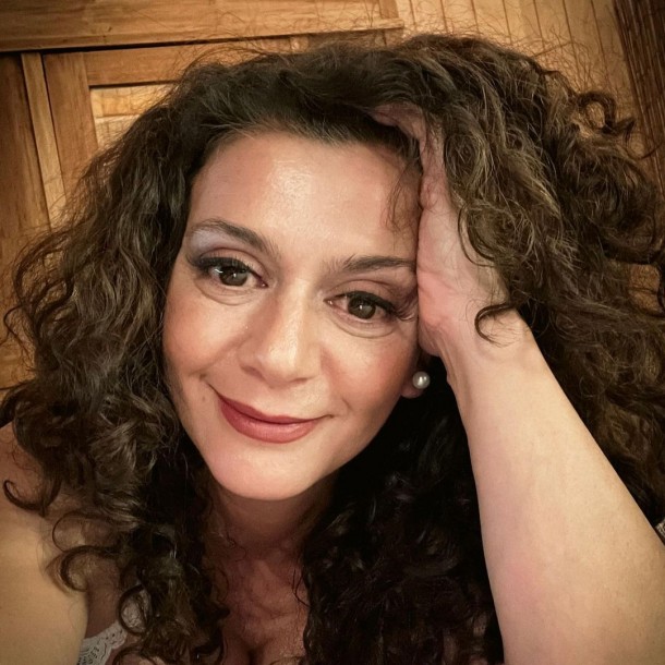 Paola Troncoso con su antiguo look