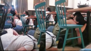 Video muestra pánico vivido por clientes de restaurante en medio de balacera por robo en Mall Plaza Egaña