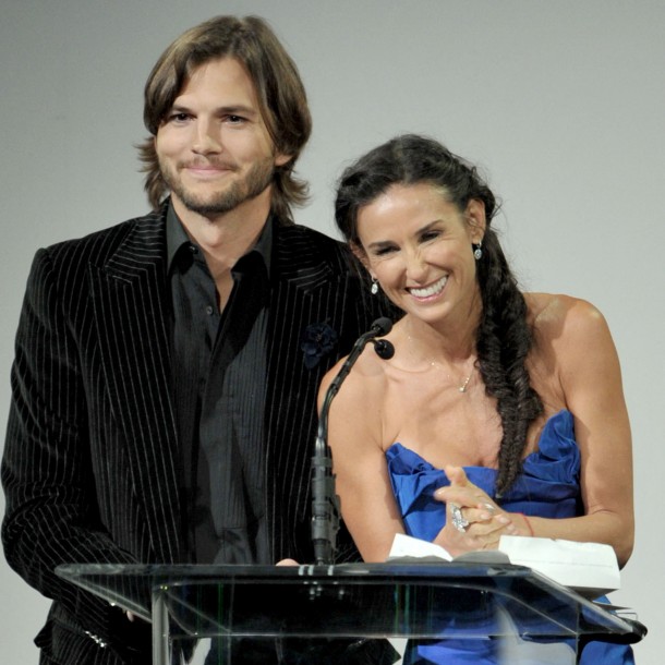Ashton Kutcher y Demi Moore