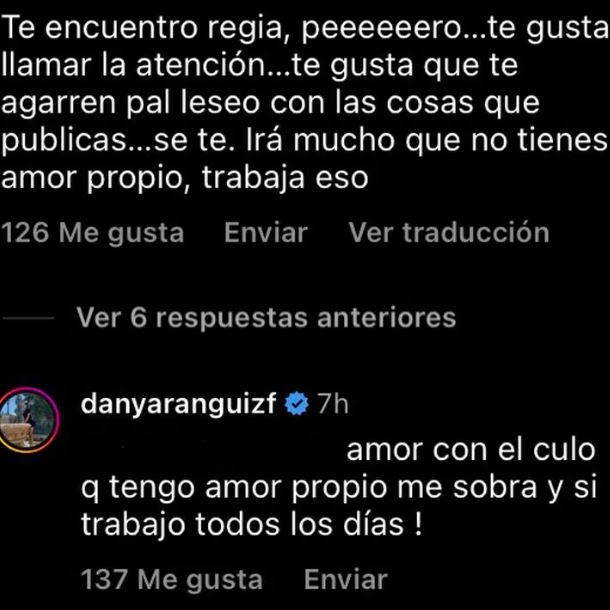 Comentario a Daniela Aránguiz
