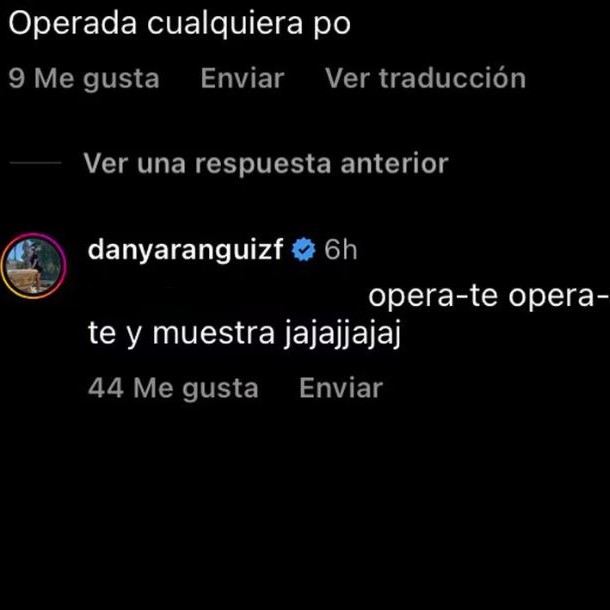 Comentario a Daniela Aránguiz