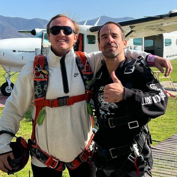 Chispa con Matías González, hijo del Coco Legrand