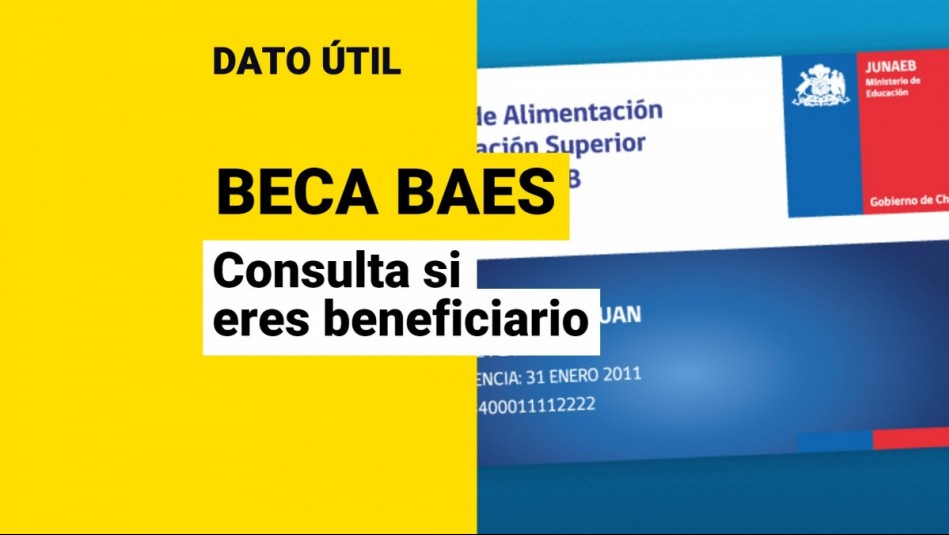 Beca BAES sube su monto en 2023 Consulta con RUT si recibes la tarjeta