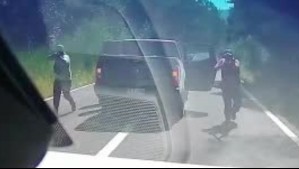 Video muestra momento en que trabajador es baleado por desconocidos en Purén